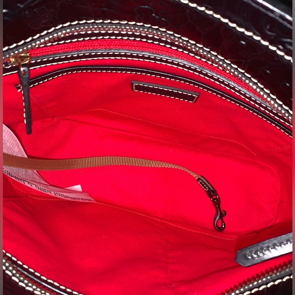 Dooney & Bourke Disney Sketch Black Embossed Leather Tote - Picture 14 of 14